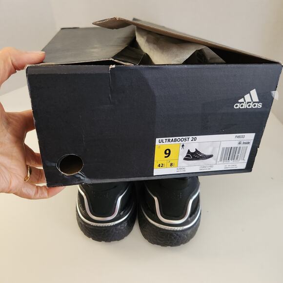 adidas Ultraboost 20 Shoes Men\'s, Black, Size 9 main image 7
